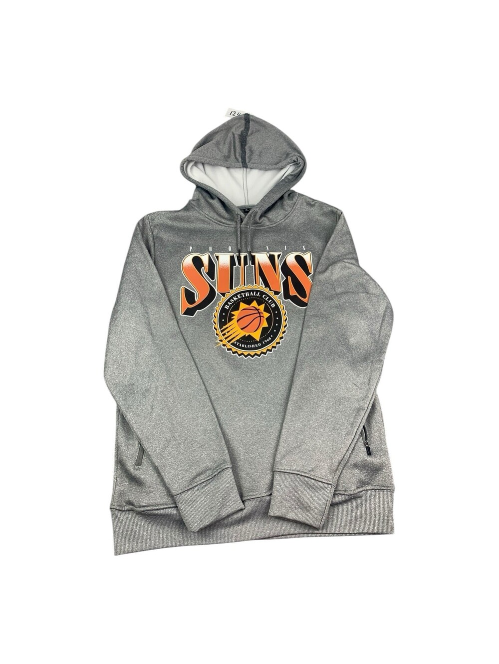 Phoenix Suns Hoodie Sweatshirt, Gray, Men’s Size Medium NBA Brand New